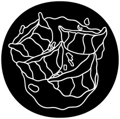 dumpling illustration dimsum silhouette gyoza logo asian icon food outline chinese meal meat dim cuisine china dish dough dumplings shape dinner vector graphic background