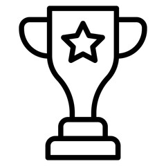 Trophy line icon