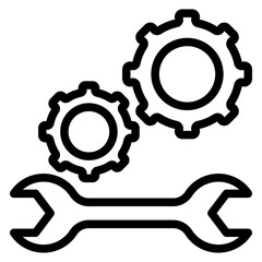 Maintenance line icon