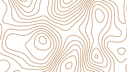 Paper cut 3d render topography abstract, Lines Topographic contour lines map seamless pattern. 