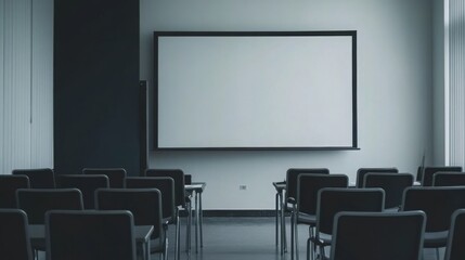 Business meeting room with vacant chairs, symbolizing the importance of preparation and anticipation in professional environments.