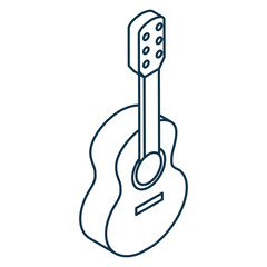 Camping Guitar Isometric