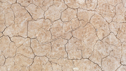 The ground has cracks in the top view for the background