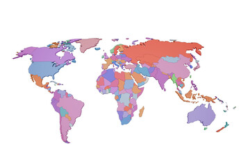 Obraz premium map of the world