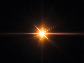 Flare light, effects sunlight, lens flare, light leaks, warm sun rays light effects, overlays or golden flare isolated on black background. effect, sunlight, ray, glow, bright, shine, sun. ai