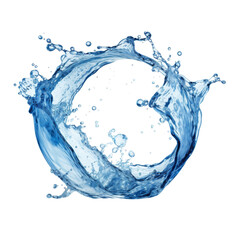 water splash isolated on white