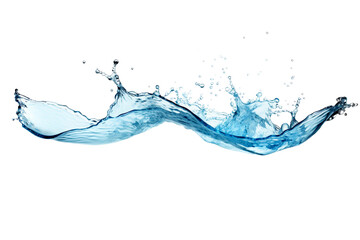 water splash isolated on white