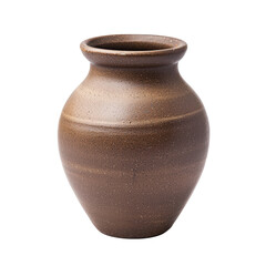 a brown vase isolated on transparent background