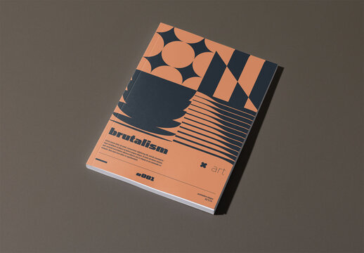 A clean white A5 book cover on a dark surface ready for mockup