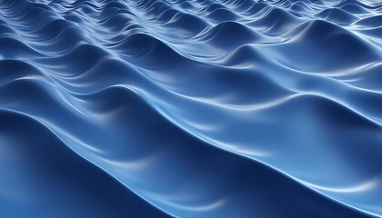 Obraz premium Blue wave with ripples in the water