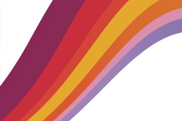 Obraz premium Rainbow Gradient: A full rainbow arch with colors transitioning seamlessly from red to violet against a clear sky
