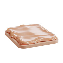 Creamy spread on toast, studio shot, white background, food advertising