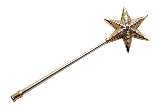Gold star brooch with diamonds