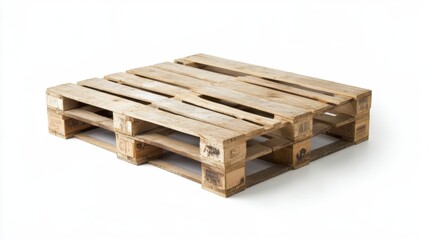 Several carton boxes are evenly stacked on a double-decked pallet in a 3D rendering, isolated against a white background. The arrangement highlights packaging and delivery processes, representing