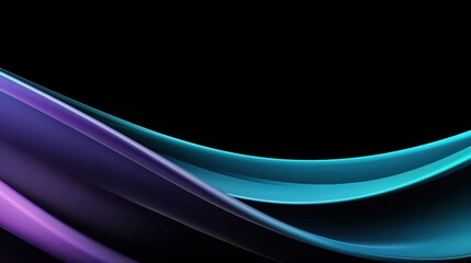 Obraz premium Vibrant glowing fiber optic cables in shades of purple and teal, with soft bokeh lights adding a dreamy and modern touch