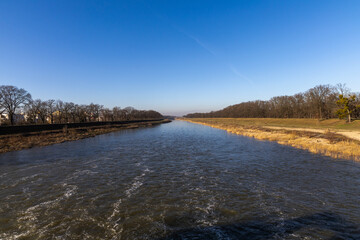 Oder River, Poland, spring landscape