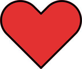 Heart continuous line drawing. Single hand drawn contour heart, love, romance, wedding. Shape heart lineart. Single lineart sketch heart. Symbol love. Heart fashion Simple icon on white background.