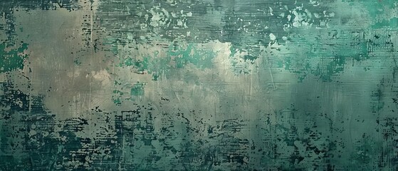 Vintage distressed textured background with aged painted design in dark slate gray, dark sea green, and muted gray tones, ideal for creative projects, overlays, and graphic design.