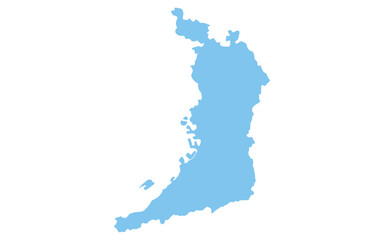 リアルな大阪府の地図、日本の地方
