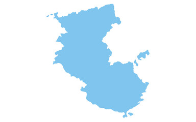 リアルな和歌山県の地図、日本の地方