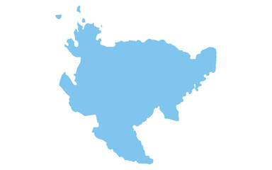 リアルな佐賀県の地図、日本の地方