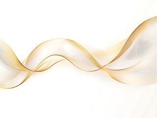 Clean Gold Frame with a Thin Border on a White Background, Minimalist Rectangular Picture Frame for Artwork, Photography, or Design Display