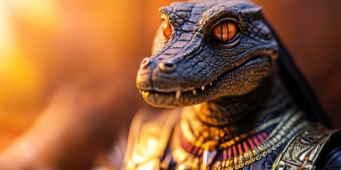 Fototapeta premium Sobek egyptian crocodile god
