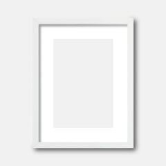 White vertical frame mockup, Frame mockup