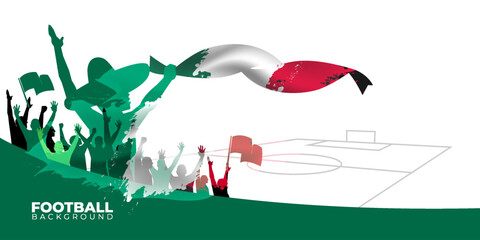 Creative template design for World Cup America, canada, Mexico 2026, Football Background for banner, card, website, vector illustration.