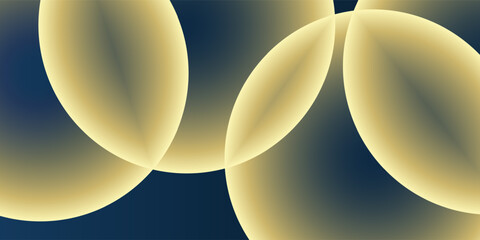 Abstract Background, Header or Banner Design with Large Golden and Gray Overlaying Globes, Bubbles Pattern - Multi Purpose Creative Wide Scale Template for Web in Editable Vector Format