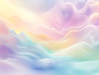 Obraz premium Abstract Pastel Gradient Featuring Soft Colors and a Dreamy Texture in Pink, Blue, and Lavender Hues, Ideal for Backgrounds or Creative Projects