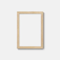 Wood frame mockup in white background, Frame mockup
