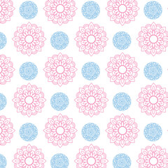 seamless background with flowers