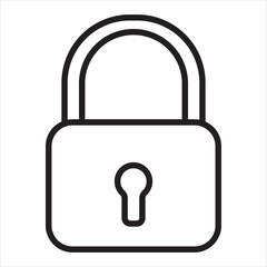 Lock icon for key