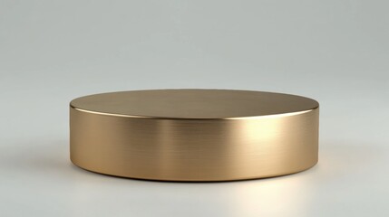 Metallic Round Display Base for Product Presentation and Photography