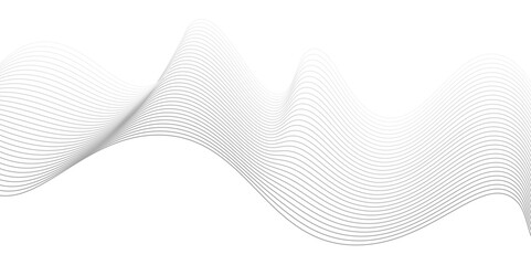 Abstract black wave lines pattern on white background.Abstract wave blend lines on transparent background.,black wave lines on white background. Vector Illustration,