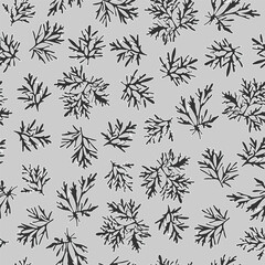 Stylish black and white pattern featuring intricate leaf designs, perfect for textiles and wallpapers.