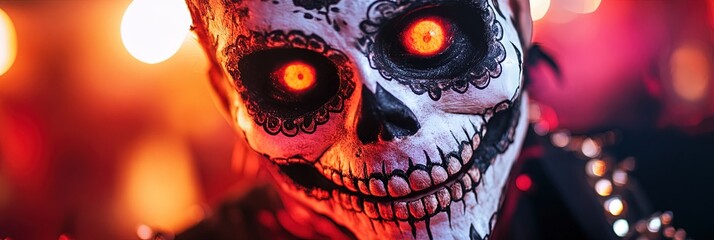 Calavera sugar skull at cinco de mayo 2025 holiday celebration