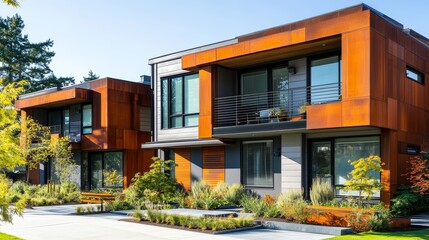 Charming Modern House with Expansive Windows Showcasing Natural Light and Open Spaces Surrounded by Lush Greenery Creating a Welcoming and Inviting Atmosphere for Homeowners and Guests