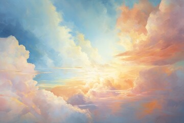 Cloud abstraction painting backgrounds landscape.