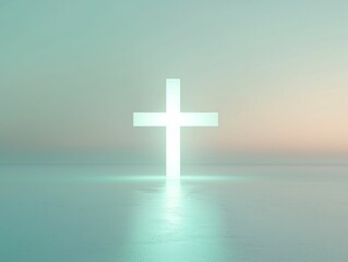 Obraz premium Glowing Cross