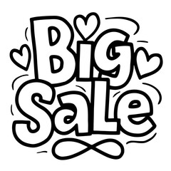 Big sale tag vector