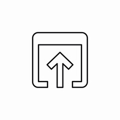 upload arrow cloud icon vector sign