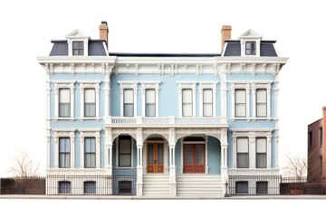 Naklejka premium House town architecture building.