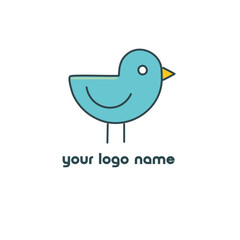 Fototapeta premium logo birds three vector