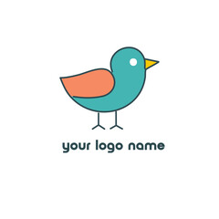 logo birds one vector