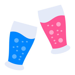 Juice glasses Icon