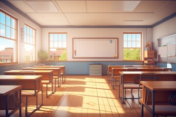 Fototapeta premium Room architecture classroom building.