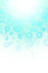 Circle Cyan Bokeh Light isolated on a transparent background