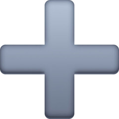 Obraz premium Gray Plus Sign 